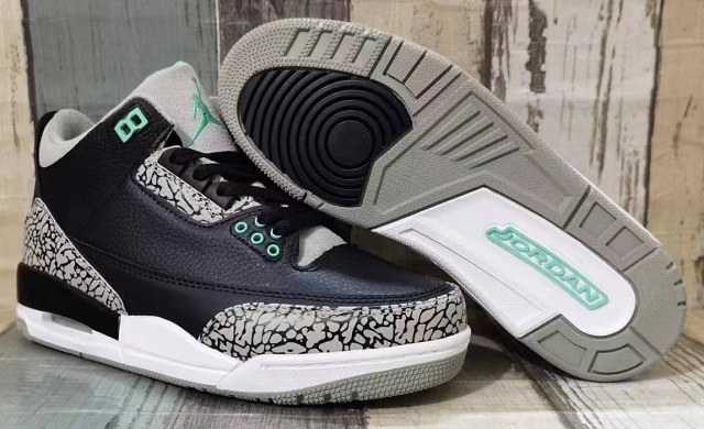 Air Jordan 3 Cement Green Glow